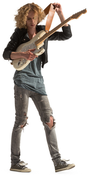 Walking guitarist image