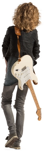 Walking guitarist image