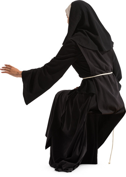 Sitting nun image