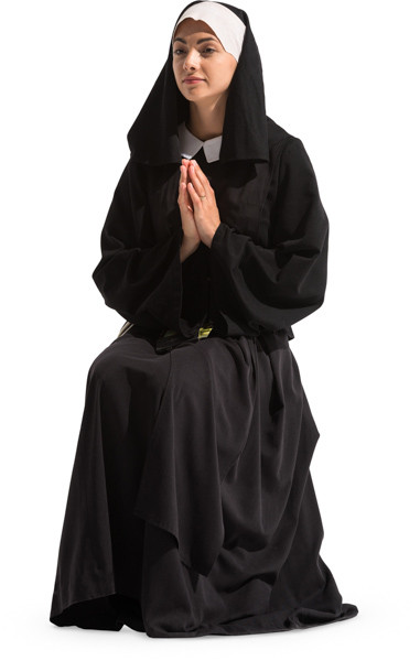 Sitting nun image