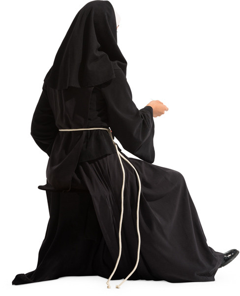 Sitting nun image