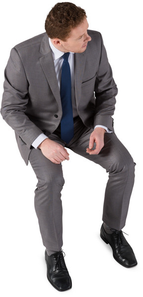Sitting man image