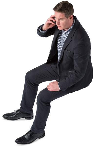 Sitting man image