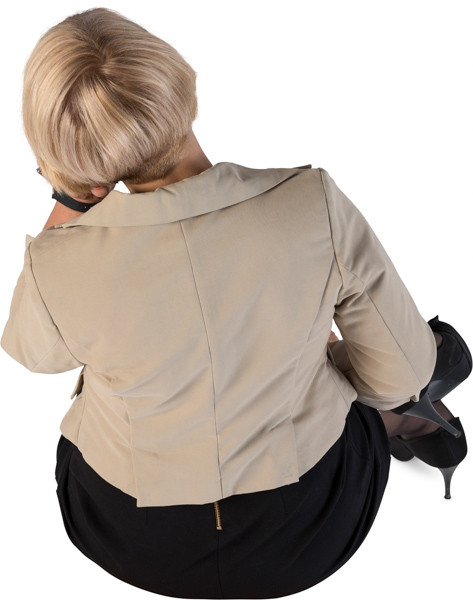 Sitting woman image