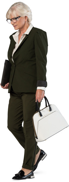 Walking woman image