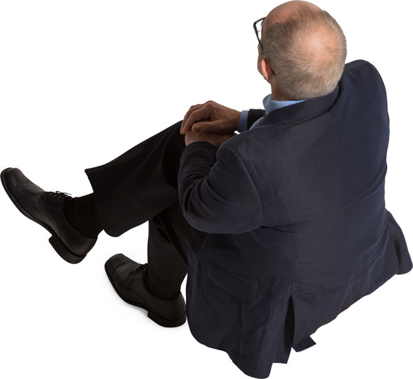 Sitting man image