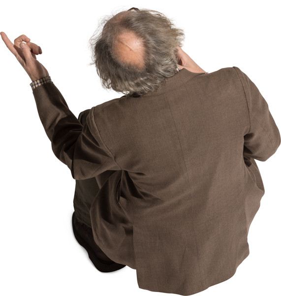 Sitting man image