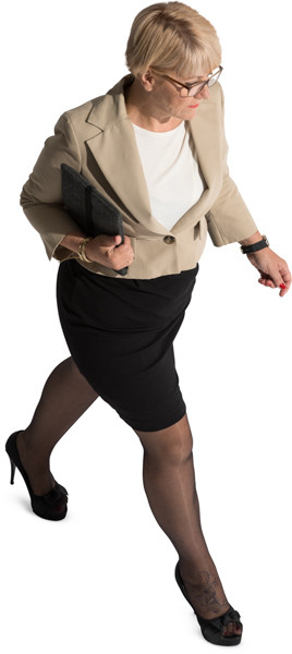Walking woman image