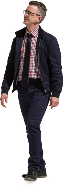 Walking man image