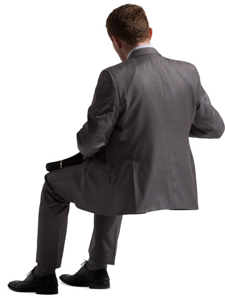 Sitting man image