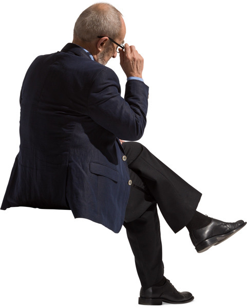 Sitting man image