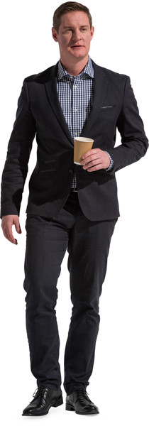 Walking man image