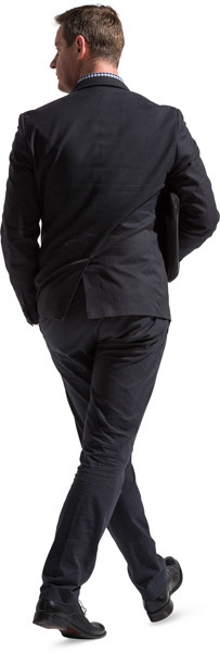 Walking man image