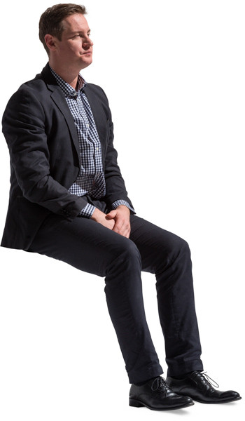Sitting man image