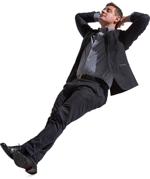 Sitting man image