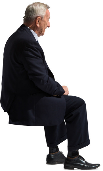 Sitting man image