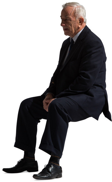 Sitting man image
