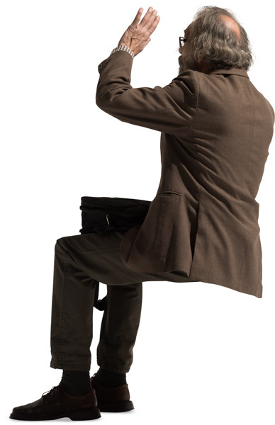 Sitting man image