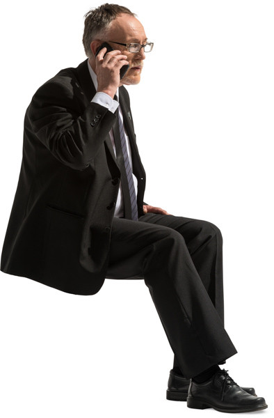Sitting man image