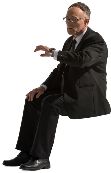 Sitting man image