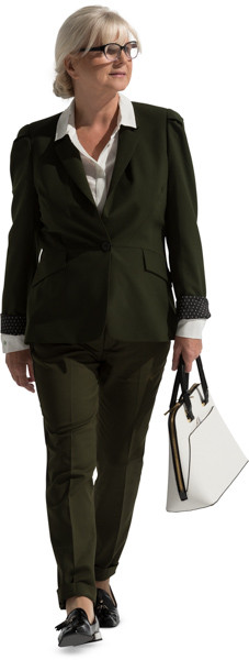 Walking woman image