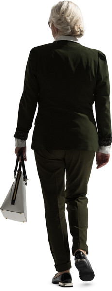 Walking woman image