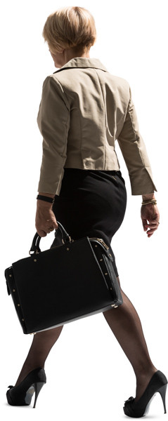 Walking woman image