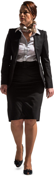 Walking woman image