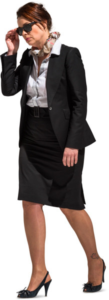 Walking woman image