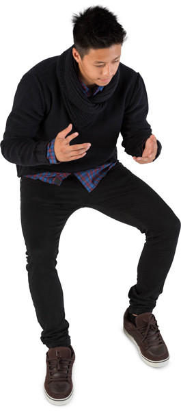 Sitting boy image