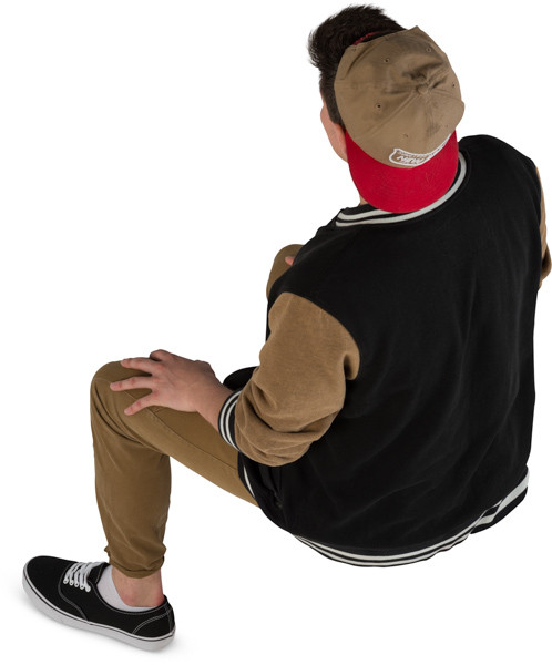 Sitting boy image