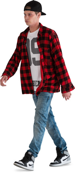 Walking boy image