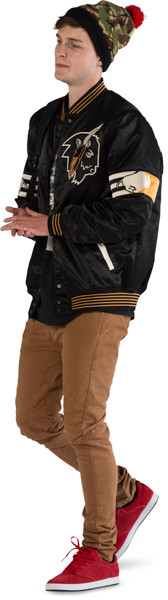 Walking boy image
