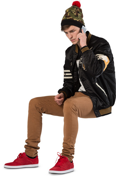 Sitting boy image