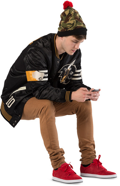 Sitting boy image