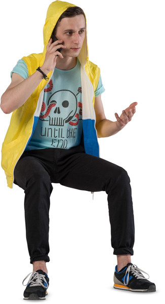 Sitting boy image