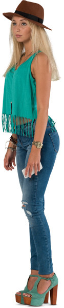Standing girl image