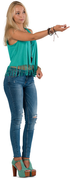 Standing girl image
