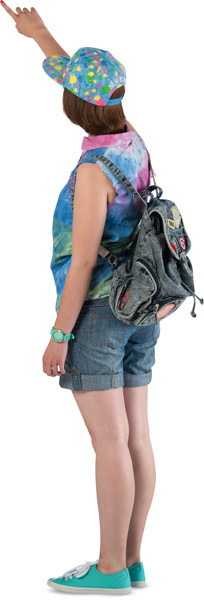 Standing girl image