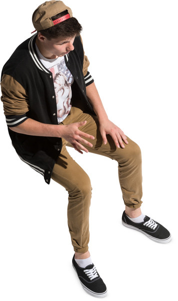 Sitting boy image