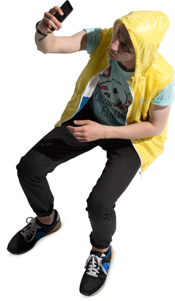 Sitting boy image