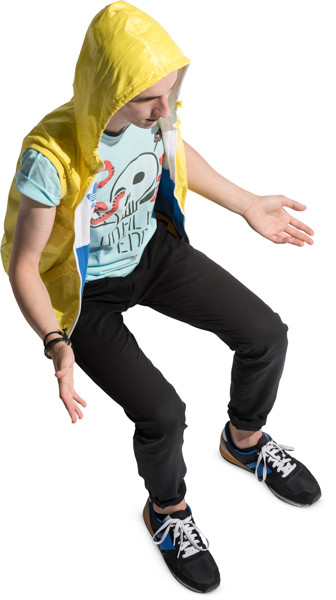Sitting boy image