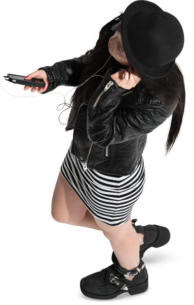 Standing girl image