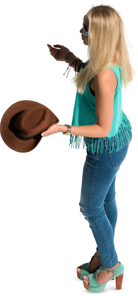 Standing girl image