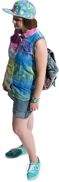Standing girl image