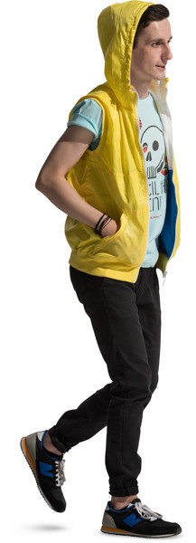 Walking boy image