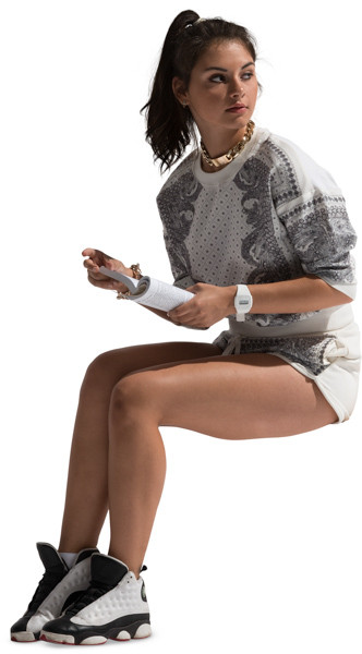 Sitting girl image