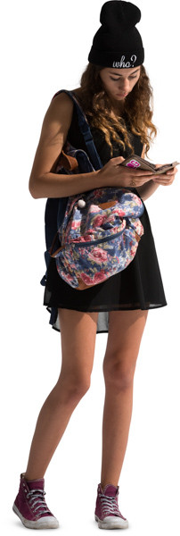 Standing girl image