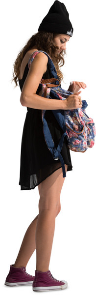 Standing girl image