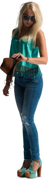 Standing girl image